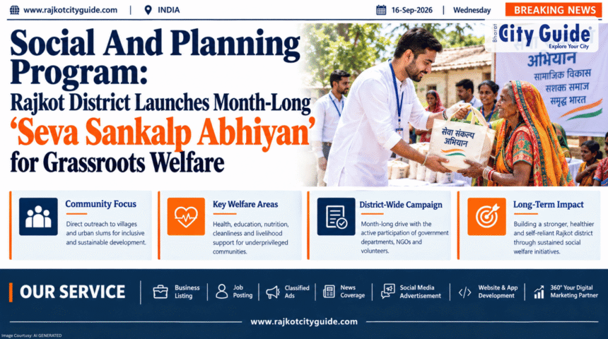 Social And Planning Program: Rajkot District Launches Month-Long ‘Seva Sankalp Abhiyan’ for Grassroots Welfare