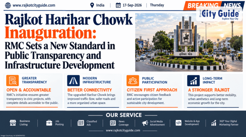 Rajkot Harihar Chowk Inauguration: RMC Sets a New Standard in Public Transparency and Infrastructure Development