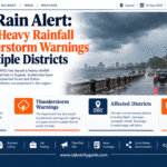Gujarat Rain Alert: IMD Issues Heavy Rainfall and Thunderstorm Warnings Across Multiple Districts