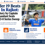 India Under 19 Beats Australia In Rajkot: Unbeaten Century by Captain Lakshya Raichandani Seals Commanding 3-0 Series Sweep