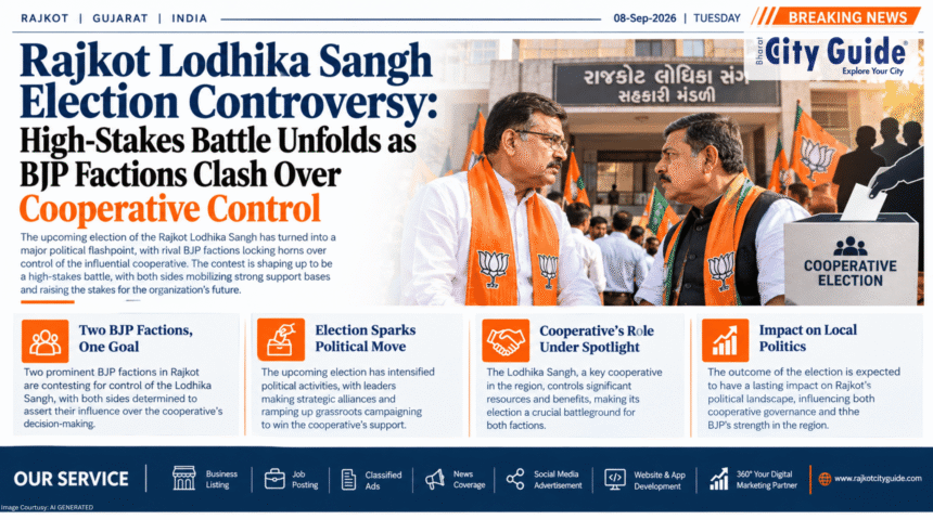 Rajkot Lodhika Sangh Election Controversy: High-Stakes Battle Unfolds as BJP Factions Clash Over Cooperative Control