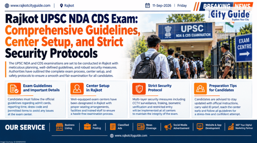 Rajkot UPSC NDA CDS Exam: Comprehensive Guidelines, Center Setup, and Strict Security Protocols