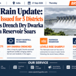 Gujarat Rain Update: Yellow Alert Issued for 5 Districts as Downpours Drench Dry Dwarka and Narmada Reservoir Soars