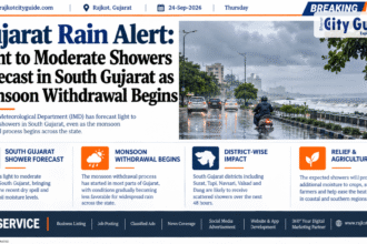 Gujarat Rain Alert: Light to Moderate Showers Forecast in South Gujarat as Monsoon Withdrawal Begins