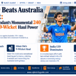India U19 Beats Australia In Rajkot: Lakshya Raichandani’s Monumental 240 and Ishan Om’s 9-Wicket Haul Power Innings Victory