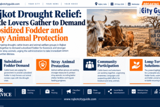 Rajkot Drought Relief: Cattle Lovers Gather to Demand Subsidized Fodder and Stray Animal Protection