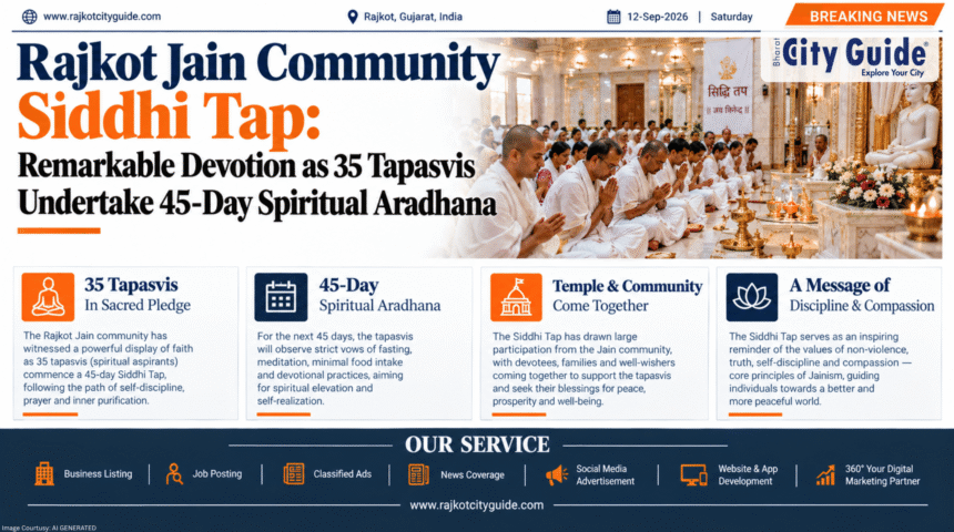 Rajkot Jain Community Siddhi Tap: Remarkable Devotion as 35 Tapasvis Undertake 45-Day Spiritual Aradhana