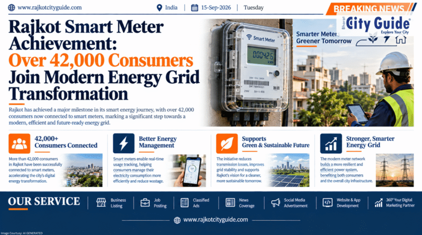 Rajkot Smart Meter Achievement: Over 42,000 Consumers Join Modern Energy Grid Transformation