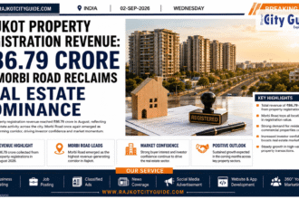 Rajkot Property Registration Revenue: August Yields ₹86.79 Crore as Morbi Road Reclaims Real Estate Dominance
