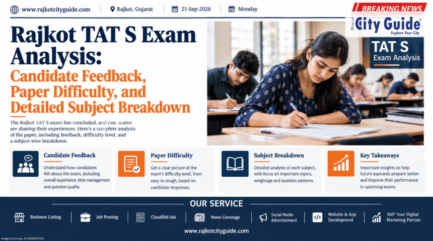 Rajkot TAT S Exam Analysis: Candidate Feedback, Paper Difficulty, and Detailed Subject Breakdown