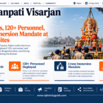 Rajkot Ganpati Visarjan Security: Strict Protocols, 120+ Personnel, and Crane Immersion Mandate at 6 Designated Sites