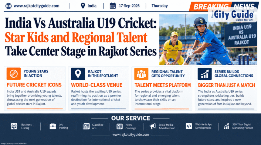 India Vs Australia U19 Cricket: Star Kids and Regional Talent Take Center Stage in Rajkot Series
