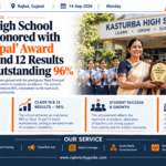 Kasturba High School Principal Honored with 'Best Principal' Award as Class 10 and 12 Results Reach an Outstanding 96%