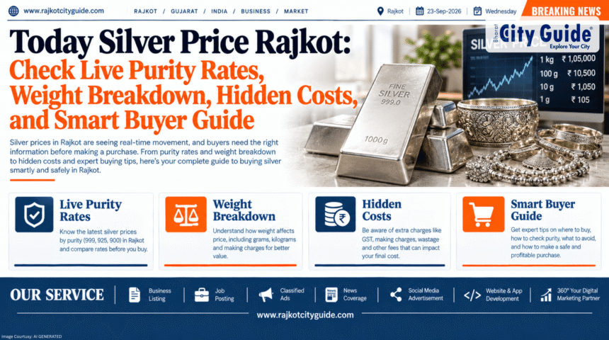 Today Silver Price Rajkot: Check Live Purity Rates, Weight Breakdown, Hidden Costs, and Smart Buyer Guide