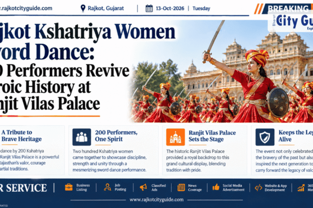 Rajkot Kshatriya Women Sword Dance: 200 Performers Revive Heroic History at Ranjit Vilas Palace