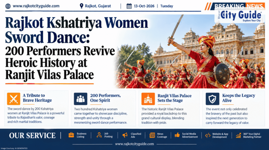 Rajkot Kshatriya Women Sword Dance: 200 Performers Revive Heroic History at Ranjit Vilas Palace