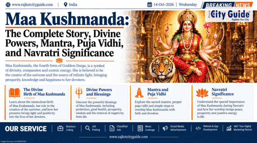 Maa Kushmanda: The Complete Story, Divine Powers, Mantra, Puja Vidhi, and Navratri Significance