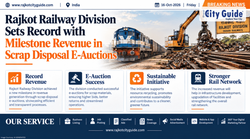 Rajkot Railway Division Sets Record with Milestone Revenue in Scrap Disposal E-Auctions