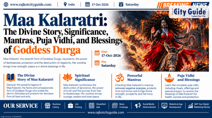 Maa Kalaratri: The Divine Story, Significance, Mantras, Puja Vidhi, and Blessings of Goddess Durga