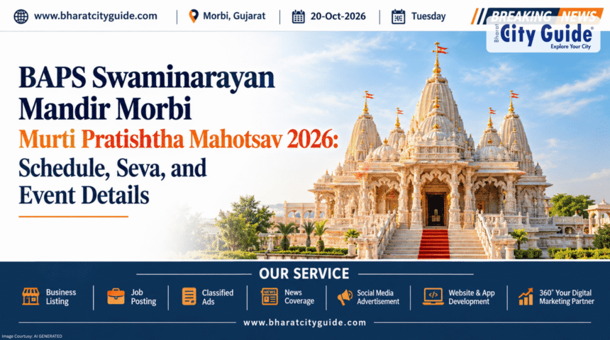 BAPS Swaminarayan Mandir Morbi Murti Pratishtha Mahotsav 2026: Schedule, Seva, and Event Details