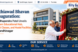 Kathiawad Bhavan Inauguration: CM Bhupendra Patel Unveils Modern Educational Hub, Smart Classes, and Hostel Facilities in Gandhinagar