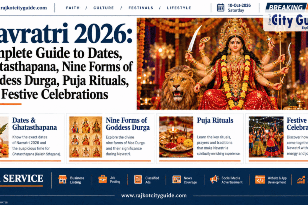 Navratri 2026: Complete Guide to Dates, Ghatasthapana, Nine Forms of Goddess Durga, Puja Rituals, and Festive Celebrations