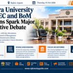 Saurashtra University Meeting: EC and BoM Deliberations Spark Major Administrative Debate