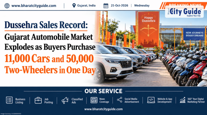 Dussehra Sales Record: Gujarat Automobile Market Explodes as Buyers Purchase 11,000 Cars and 50,000 Two-Wheelers in One Day