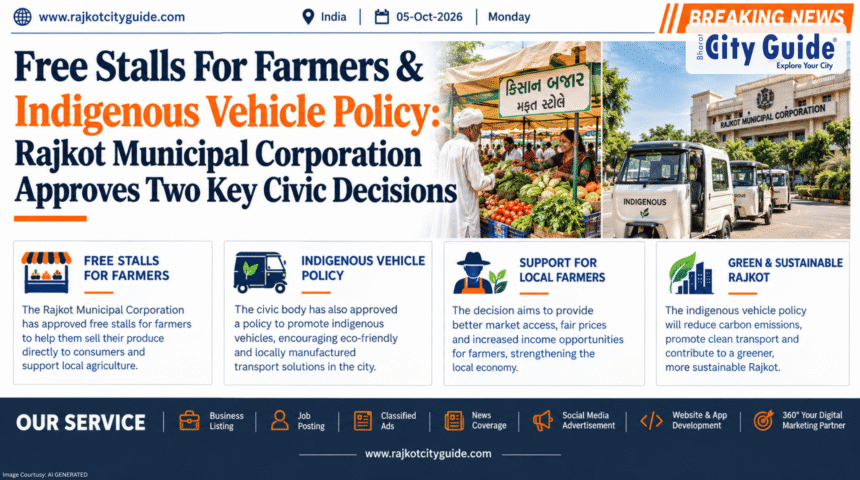 Free Stalls For Farmers & Indigenous Vehicle Policy: Rajkot Municipal Corporation Approves Two Key Civic Decisions