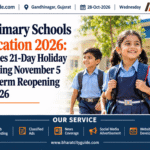 Gujarat Primary Schools Diwali Vacation 2026: State Announces 21-Day Holiday Schedule Starting November 5 with Second Term Reopening on November 26
