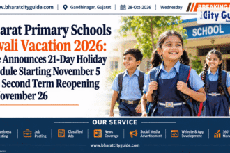 Gujarat Primary Schools Diwali Vacation 2026: State Announces 21-Day Holiday Schedule Starting November 5 with Second Term Reopening on November 26