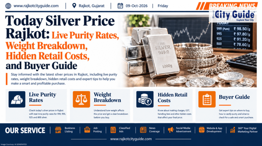 Today Silver Price Rajkot: Live Purity Rates, Weight Breakdown, Hidden Retail Costs, and Buyer Guide