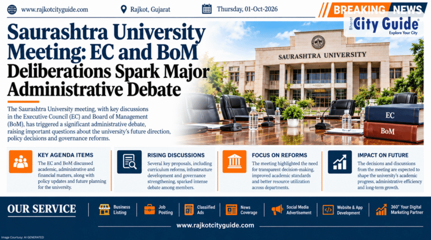 Saurashtra University Meeting: EC and BoM Deliberations Spark Major Administrative Debate