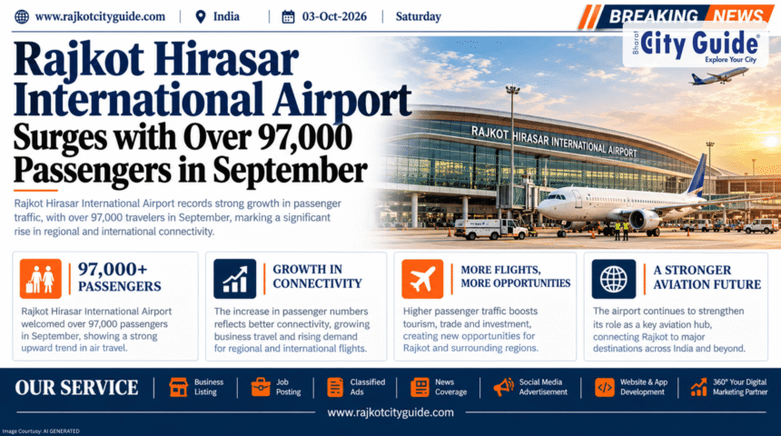 Rajkot Hirasar International Airport Surges with Over 97,000 Passengers in September