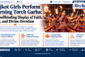 Rajkot Girls Perform Burning Torch Garba: A Spellbinding Display of Faith, Fire, and Divine Devotion