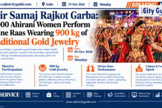 Ahir Samaj Rajkot Garba: 15,000 Ahirani Women Perform Divine Raas Wearing 900 kg of Traditional Gold Jewelry