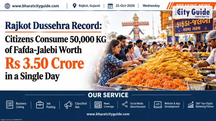 Rajkot Dussehra Record: Citizens Consume 50,000 KG of Fafda-Jalebi Worth Rs 3.50 Crore in a Single Day