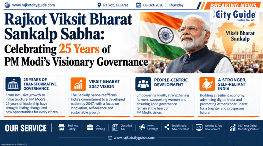 Rajkot Viksit Bharat Sankalp Sabha: Celebrating 25 Years of PM Modi's Visionary Governance