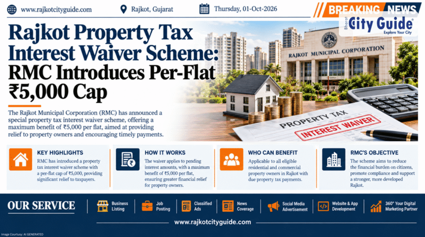 Rajkot Property Tax Interest Waiver Scheme: RMC Introduces Per-Flat ₹5,000 Cap