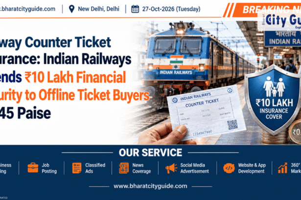Railway Counter Ticket Insurance: Indian Railways Extends ₹10 Lakh Financial Security to Offline Ticket Buyers for 45 Paise