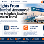 4 Daily Flights From Delhi To Mumbai Announced: Rajkot Winter Schedule Enables Same-Day Return Travel