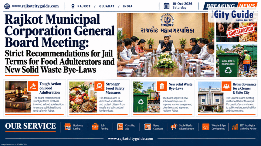 Rajkot Municipal Corporation General Board Meeting: Strict Recommendations for Jail Terms for Food Adulterators and New Solid Waste Bye-Laws