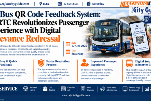 ST Bus QR Code Feedback System: GSRTC Revolutionizes Passenger Experience with Digital Grievance Redressal