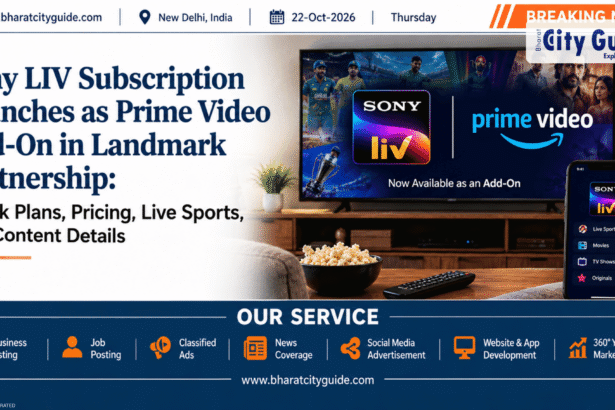 Sony LIV Subscription Launches as Prime Video Add-On in Landmark Partnership: Check Plans, Pricing, Live Sports, and Content Details