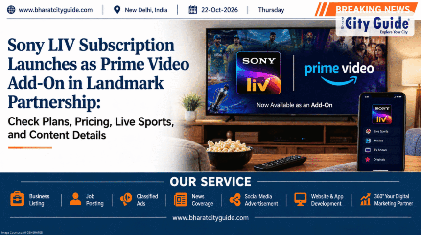Sony LIV Subscription Launches as Prime Video Add-On in Landmark Partnership: Check Plans, Pricing, Live Sports, and Content Details