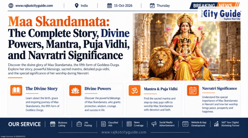Maa Skandamata: The Complete Story, Divine Powers, Mantra, Puja Vidhi, and Navratri Significance