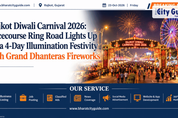 Rajkot Diwali Carnival 2026: Racecourse Ring Road Lights Up for a 4-Day Illumination Festivity with Grand Dhanteras Fireworks