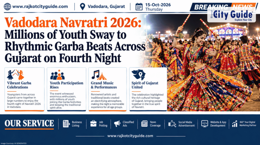 Vadodara Navratri 2026: Millions of Youth Sway to Rhythmic Garba Beats Across Gujarat on Fourth Night
